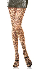 Leopard print tights
