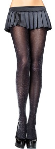 Daenerys Fashion Tights in black and silver