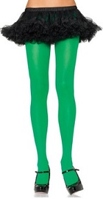 Green costume pantyhose