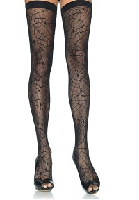 Vampire Cosplay tights with spiderwebs