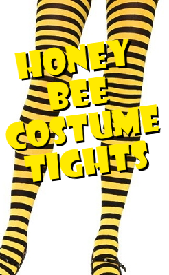 Honey Bee Nylon Costume Thigh Highs