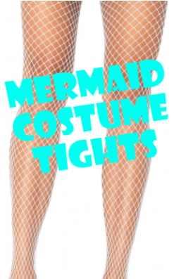Mermaid Costume Fishnet Pantyhose