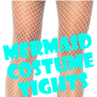 Mermaid Costume Fishnet Pantyhose