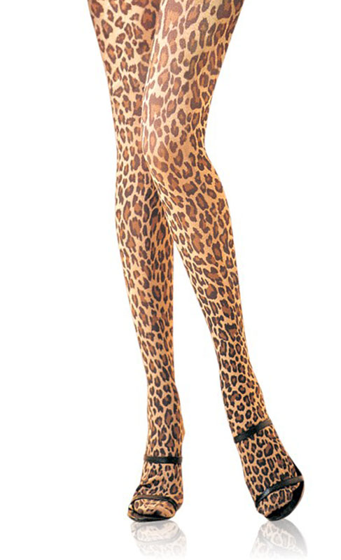 Leg Avenue Sheer Leopard Print Tights For Men LA7271M