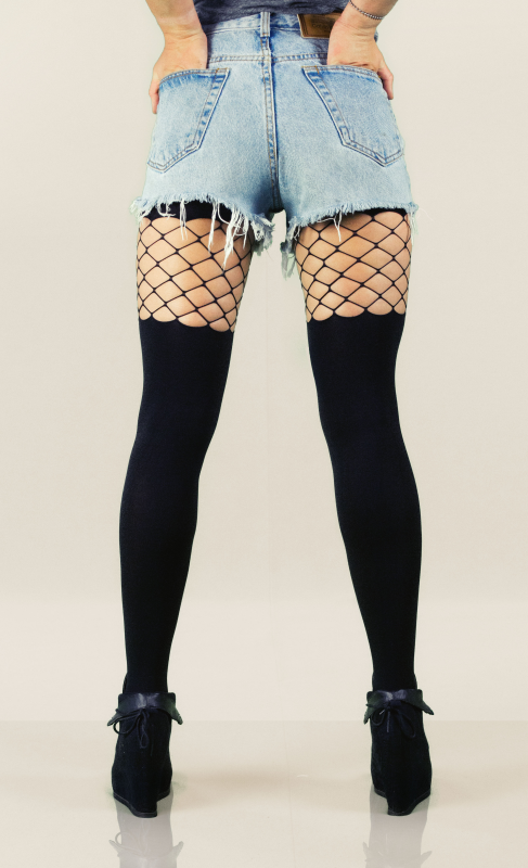 Shop Hot Leg Avenue Pantyhose! Leg Avenue Lycra Opaque Pantyhose with Diamond Net