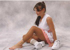 Tamara footless pantyhose for cheerleading