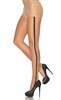 Sheer Dotted Seam Pantyhose