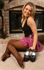 Casino Wear Fishnet pantyhose.