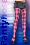 Leg Avenue Woven Pink Plaid Opaque Pantyhose, add some kick to your outfit SHOP Hot Legs USA Pink Plaid Opaque Pantyhose
