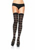 Striped Leg Avenue thigh high pantyhose.