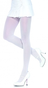 opaque white tights
