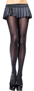 Black glitter fashion tights