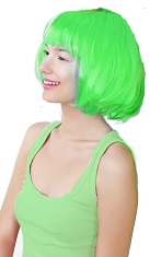 Green costume wig