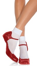 White Dorothy Costume Socks