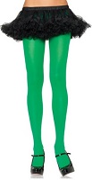 Green nylon tights