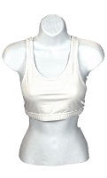 Augusta Ladies Spandex sports bra in white
