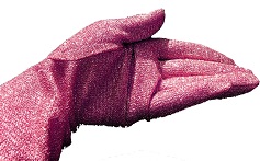 Pink opera gloves