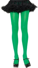 Green Nylon Tights