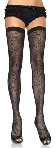 Spiderweb Thigh High Pantyhose