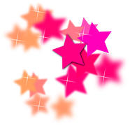 Multi-colored Barbie Stars