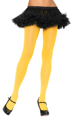 minion yellow costume tights