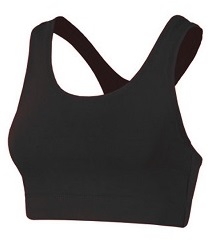 Black sports bra