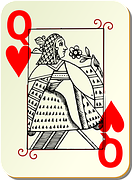 queen of hearts playing cards