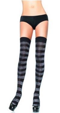 Grey And Black Halloween Stockings