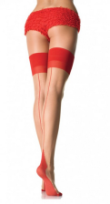 Sheer Backseam Cuban Heel Stockings from Leg Avenue