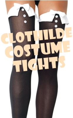 French Maid Costume Tights