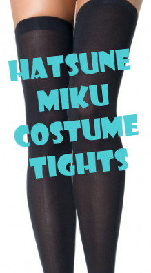 Hatsune Mike over the knee costume tights