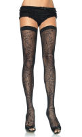 LA9090 Leg Avenue Spiderweb Lace Thigh Highs