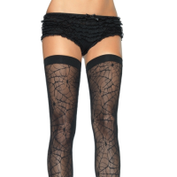 LA9090 Leg Avenue Spiderweb Lace Thigh Highs