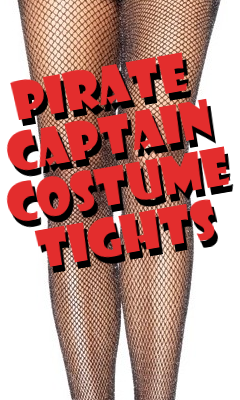 Pirate Captain Costume Fishnet Pantyhose