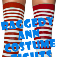 Raggedy Ann Costume Stockings