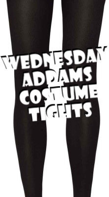 Wednesday Addams Black Costume Tights