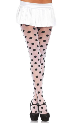 LA7941 Leg Avenue Sheer Polka Dot Pantyhose