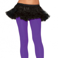 Leg Avenue Purple Opaque Nylon Tights