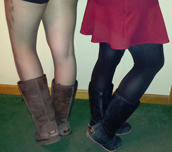 UGGs, Trendy Panty Hose, Patterned Tights